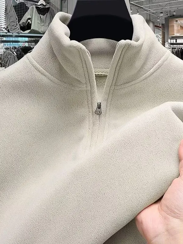 

Мужская толстовка с капюшоном Thiened Fce f на молнии с воротником-стойкой, повседневный модный теплый топ, осень-зима, Новое поступление