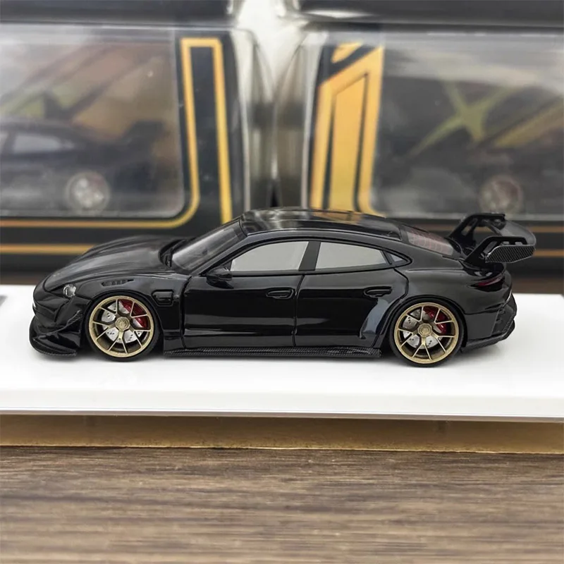 Original 1:64 Scale Taycan Modified Simulation Resin Car Model Static Display Collectible Toy Gift Souvenir Decoration