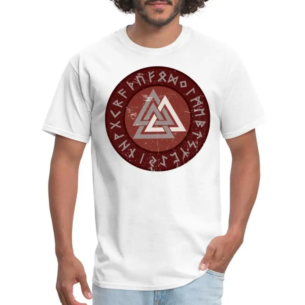 Valknut Viking Symbol Men's T-Shirt Anime Graphic T-shirts for Men Clothing Women Tees Y2K Tops Unisex Summer Short Sleeve