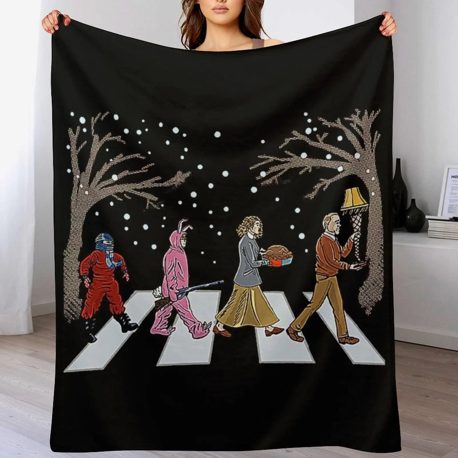 

A Christmas Story Road T-Shirt Throw Blanket Fade Resistant Durable Throw Blanket