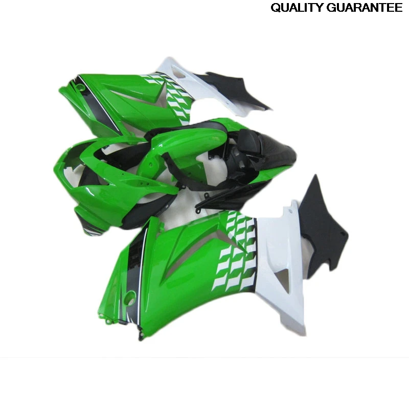 

New ABS fairings kits Fit For Kawasaki Ninja250R 2008-2014 Green Black White Fairing EX250 Ninja250R 08-14 85