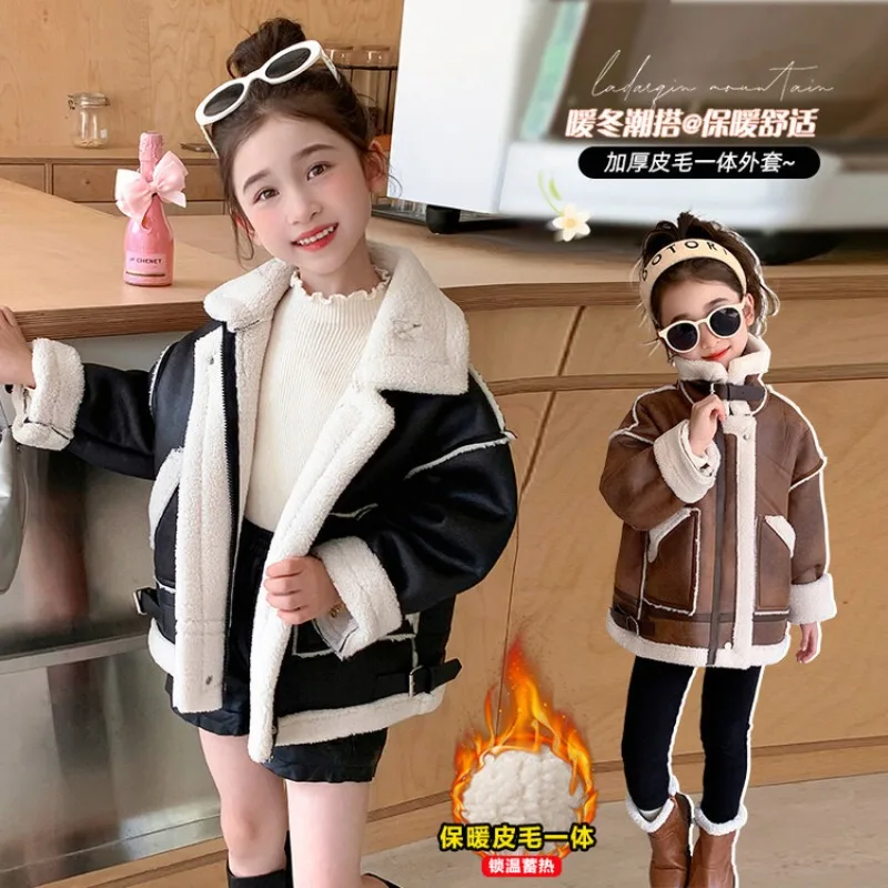 children-velvet-warm-jackets-fashion-baby-kids-fleece-outwear-korean-boys-girls-zipper-thickness-suede-coat-2025-winter