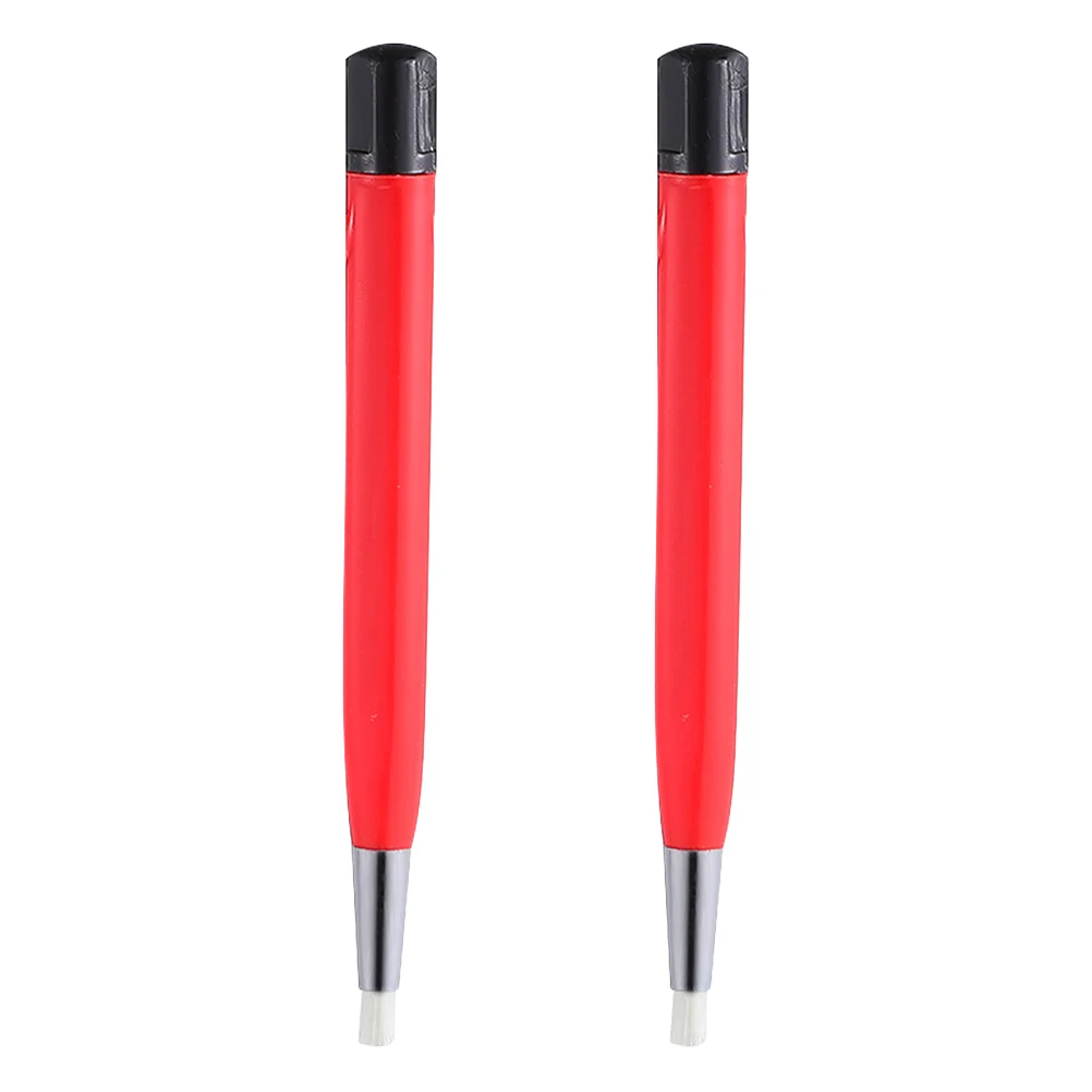 2 Pcs Fiberglass Pen Jewelry Brush for Cleaning Watches Titanium Economy Clock Drilling Sweeping Detergent