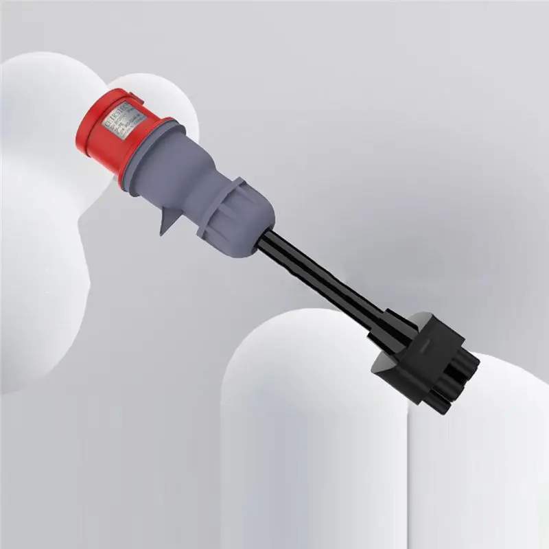 5Pin CEE Adapter For Tesla Model S 3 X Y Gen 2 Ev Universal Mobile Connector 32A Red Adapter-N32R
