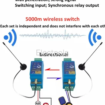 Switch Quantity Wireless Transmission Module Remote Control Relay Output Water Pump Float Control Switch Remote Control