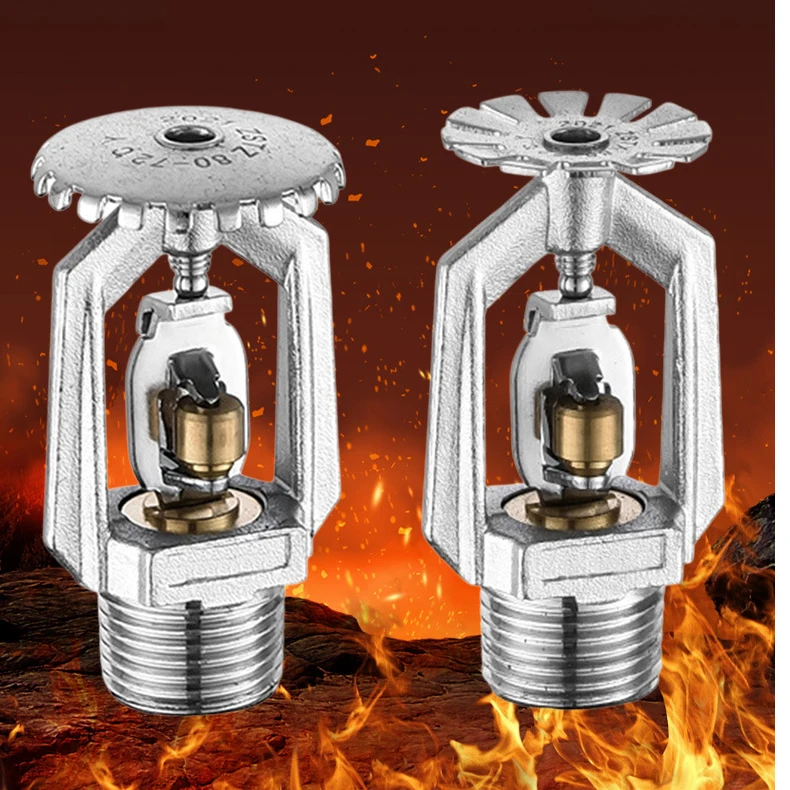 5Pc 72degree Fire Sprinkler Head DN15/DN20 Fusible Alloy Sprinkler Outdoor Anti Freeze Low Temperature Resistant Spray Sprinkler