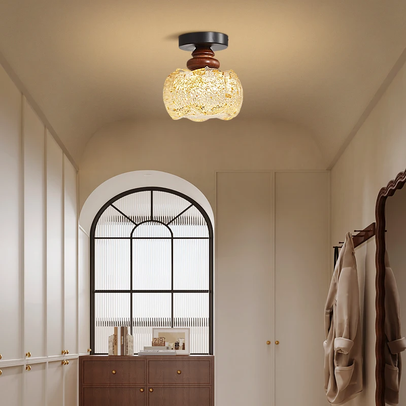 Medieval Style Corridor Aisle Ceiling Lights Balcony Entrance Door Decorative Lamp Entry Cloakroom Retro Small Lamp Cross-border