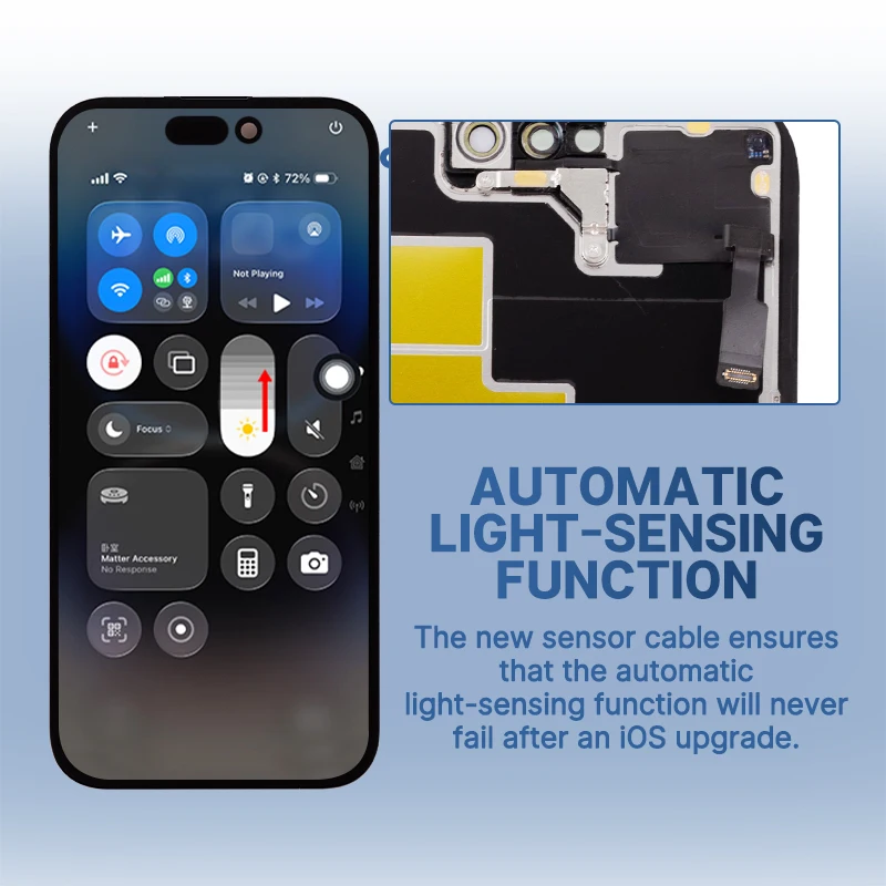 Diagnostic Screen For iPhone 17 Pro LCD Touch Screen Digitizer Assembly Replacement Soft OLED Support 120Hz With True Tone