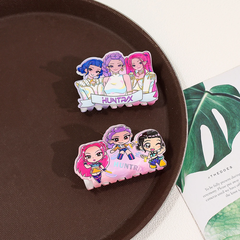 1 قطعة/9 قطعة K-POP مجموعة فتاة لطيفة مخالب شعر ومخالب شعر النمر اللطيفة ، مخالب شعر إكسسوار شعر متعددة الوظائف #3