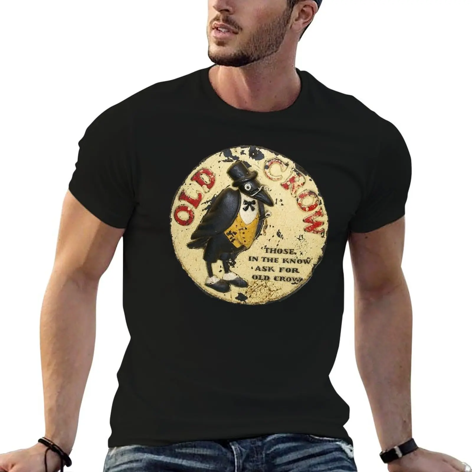 Old Crow Whiskey Vintage Advert The Original Sour mash Whiskey Invented by Dr James Crow Tshirt Classic T T-Shirt