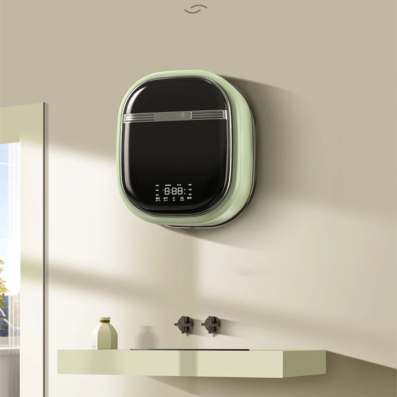 Wall Mounted Washing Machine 2.8kg Washing Weight Automatic Mini Washing Machine Underwear Baby Clothes Washer Dryer