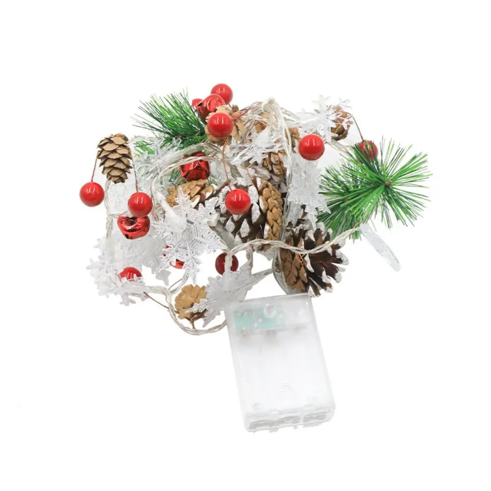Creative Snowflake Light String Cartoon Warm Light Christmas LED String Lights 20 LED Cute LED Snowman Light String