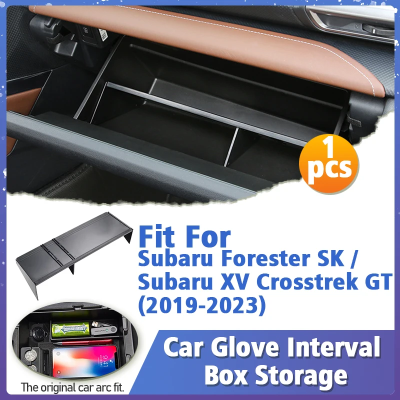 

Co-пилотная перчатка Box хранение перегородки для Subaru Forester SK 2019-2023 XV Crosstrek GT 2018 аксессуары