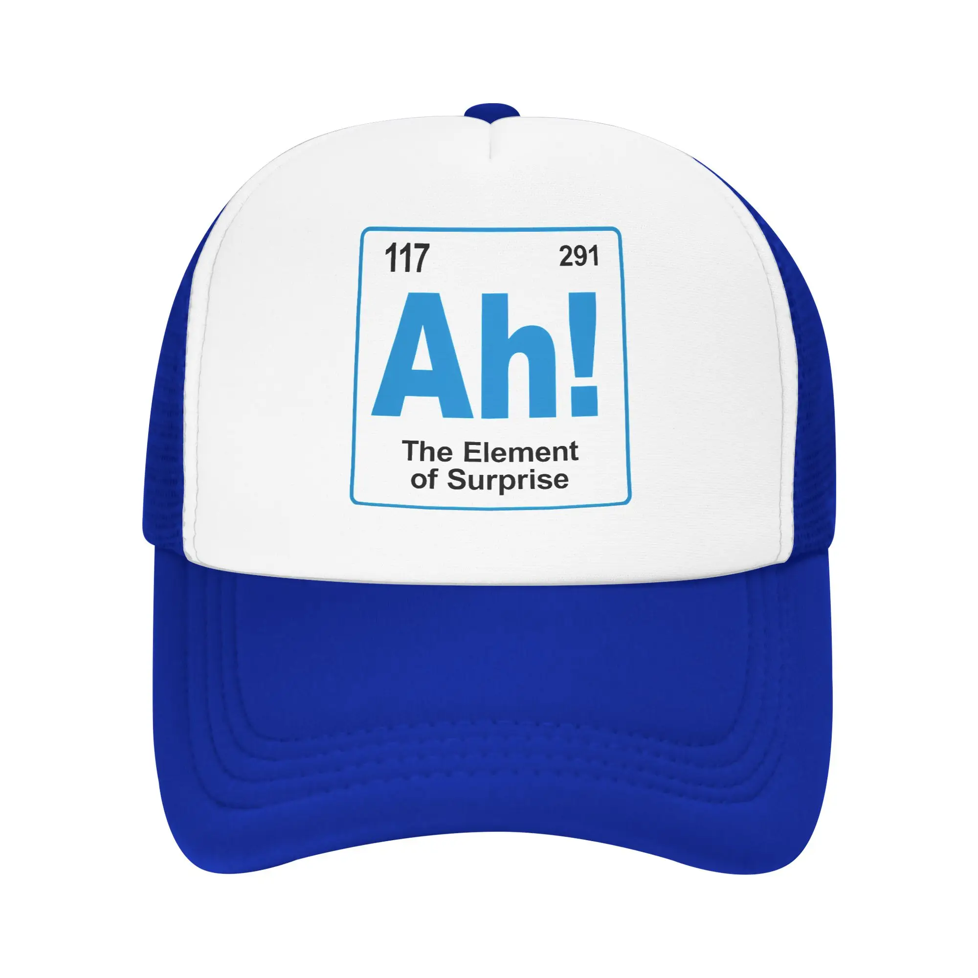 Adult Chemistry Joke The Element of Surprise  Trucker Hats Mesh Baseball Cap Hats Trucker Hat Adjustable Dad Hat