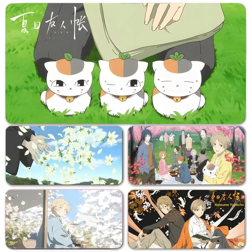 Anime Fantasy Natsume's Book Of Friends Mouse Pad Large Gaming Mousepad with Thick Stitched Edge Non-Slip Desk Mat
