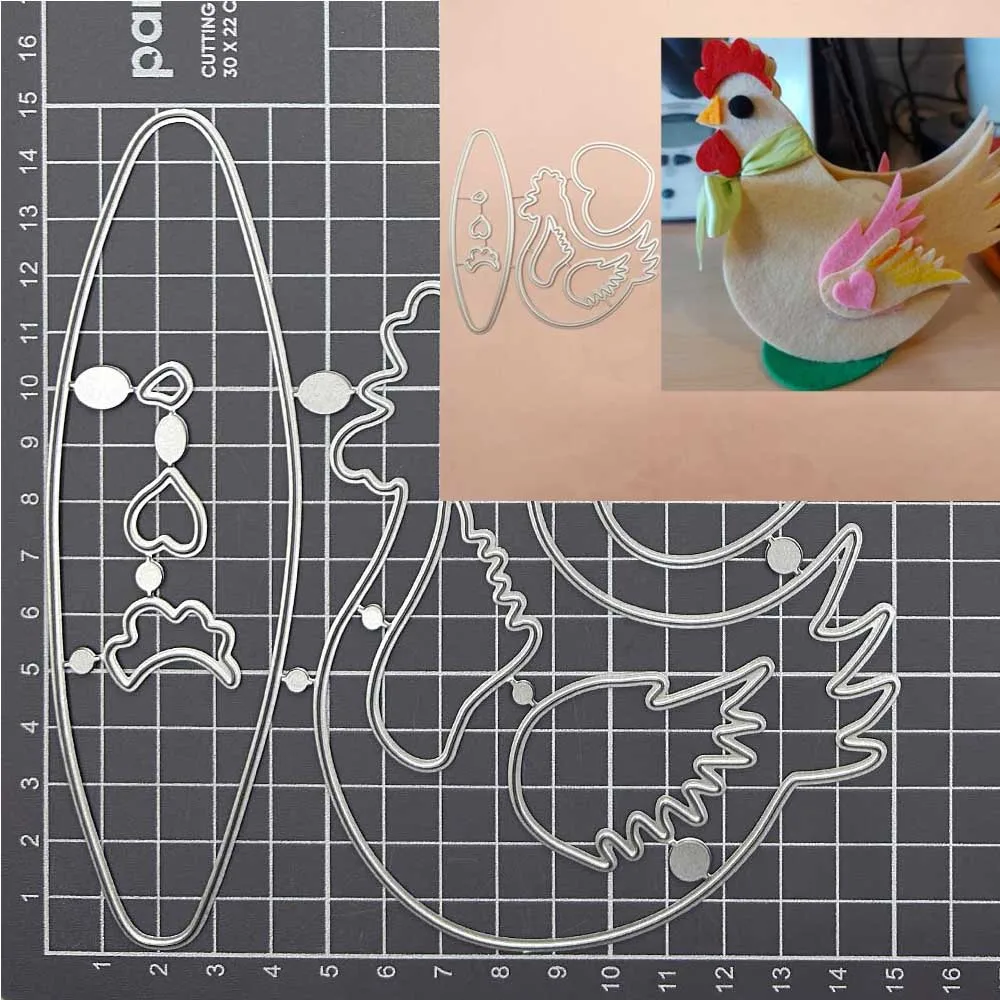 Rooster Metal Cutting Dies Scrapbooking DIY make photo album Paper Card Embossing workmanship Decoration