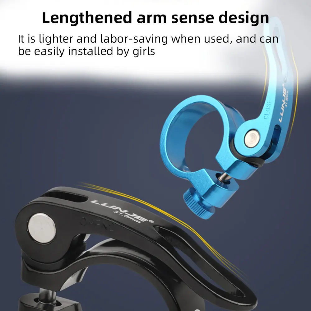 دراجة Seatpost المشابك الإفراج السريع 28.6 مللي متر 31.8 مللي متر 34.9 مللي متر سبائك الألومنيوم الطريق الجبلية دراجة الدراجات اكسسوارات