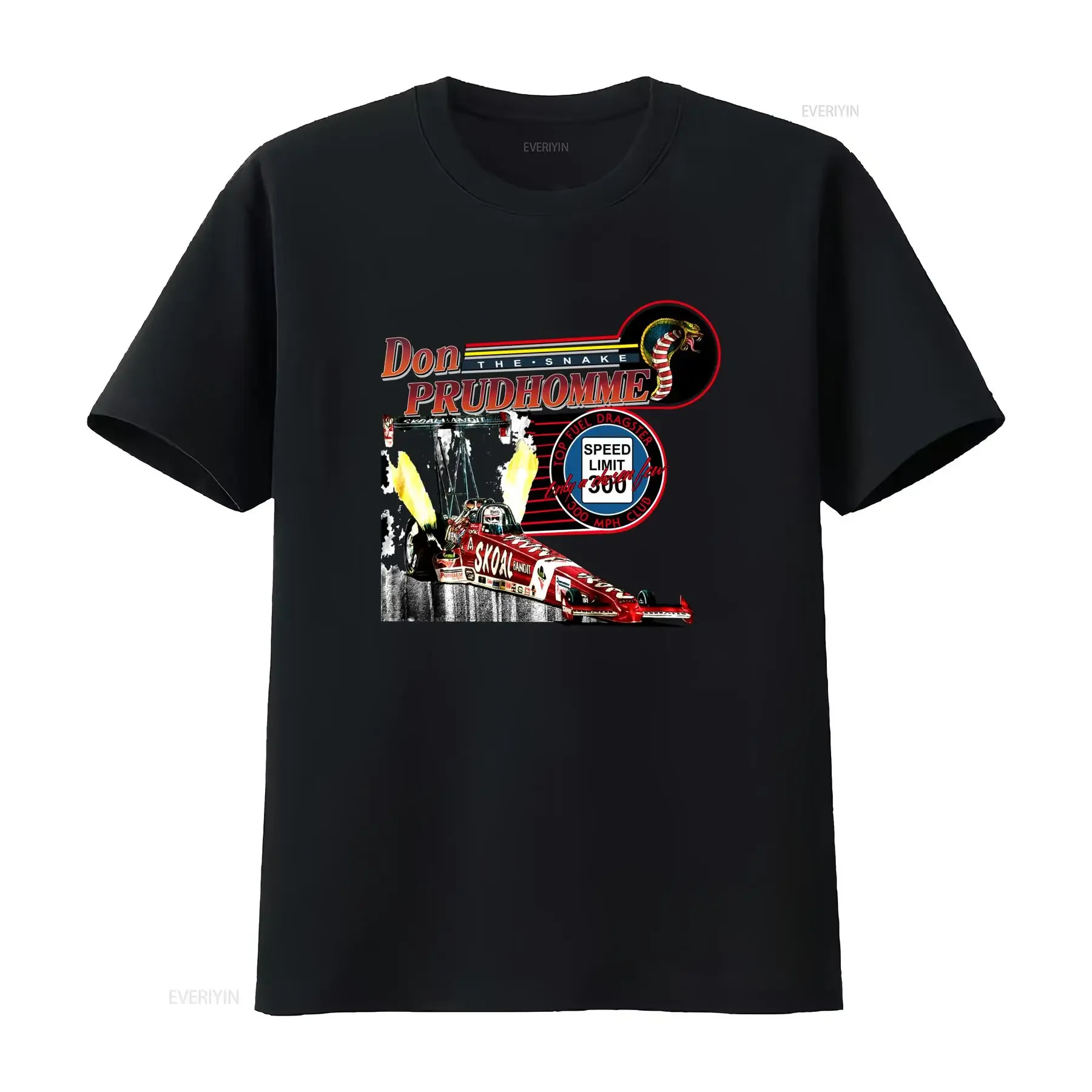 1993 The Snake Don Prudhomme Top Fuel Dragster Speed Limit 300 T shirt vintage Washed Versatile Slightly fashion Stylish
