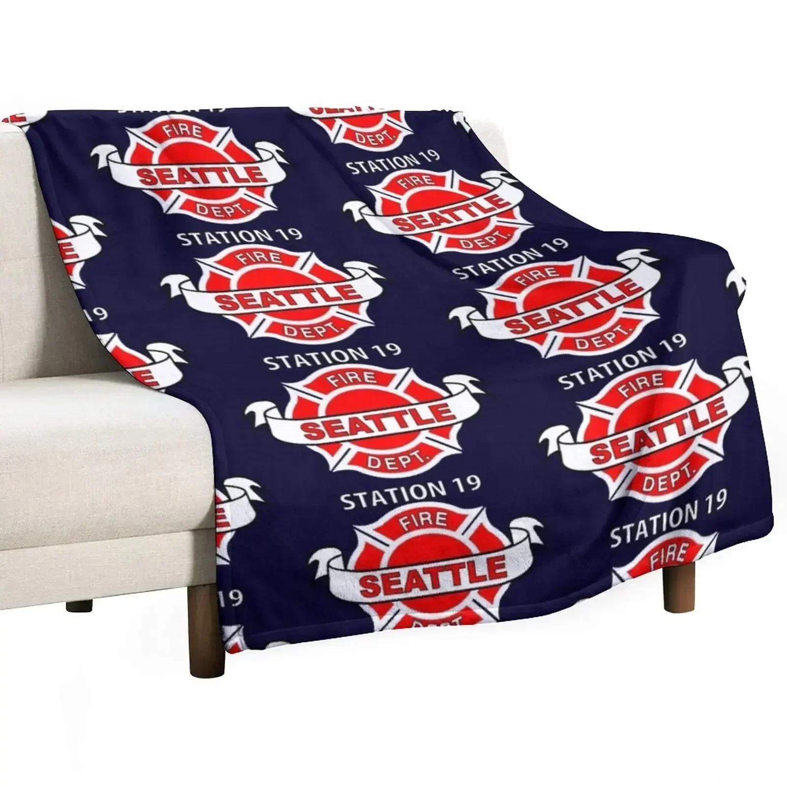 

Station 19 Work Shirt Logo Throw Blanket blankets ands Luxury Brand christmas decoration Retros Blankets