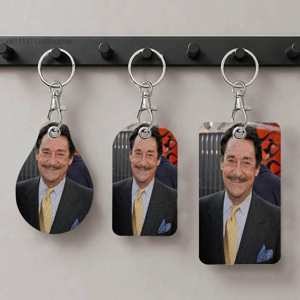 For Peter C-Cullen Leather Keychain Card Holder for Airtag & Access Cards Modern Bus Pass