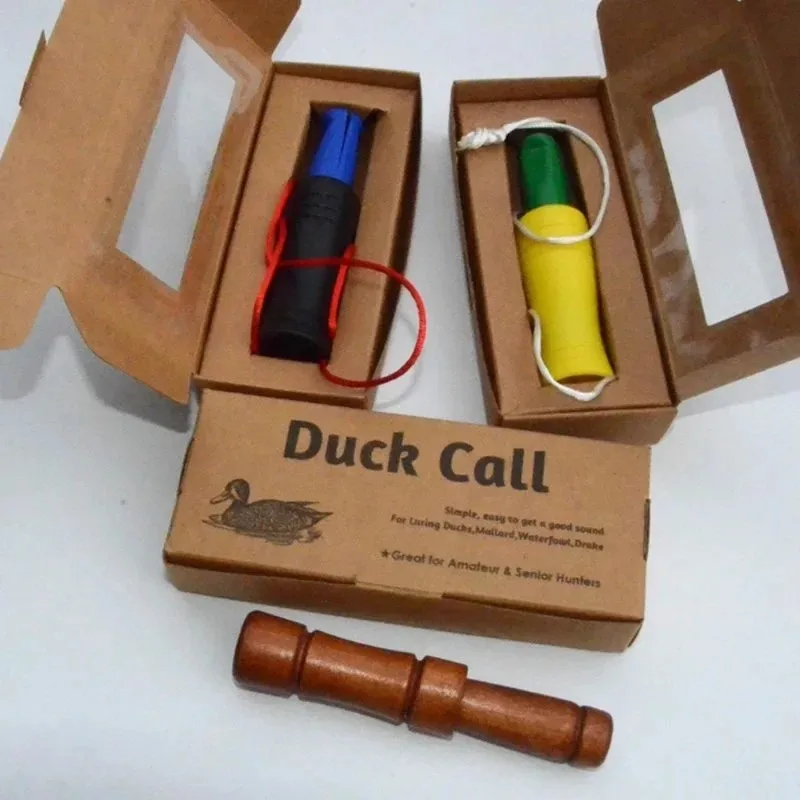 Wooden Whistle Lure Hunting All Ducks Mallard Duck Commander Loud Calling Ducks Plastic Lure Outdoor Realistic Sound Duck Calls