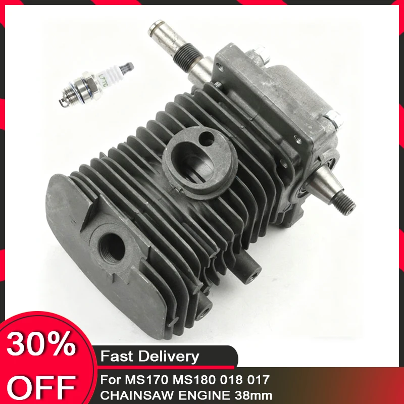 

Cylinder Piston crankshaft for MS170 MS180 018 017 CHAINSAW ENGINE 38mm