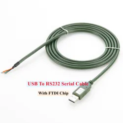USB to RS232 Wire End Serial Cable with Chip USB-RS232-WE-1800 Cable USB A to RS232 Serial Converter Cable RS232 Cable COM