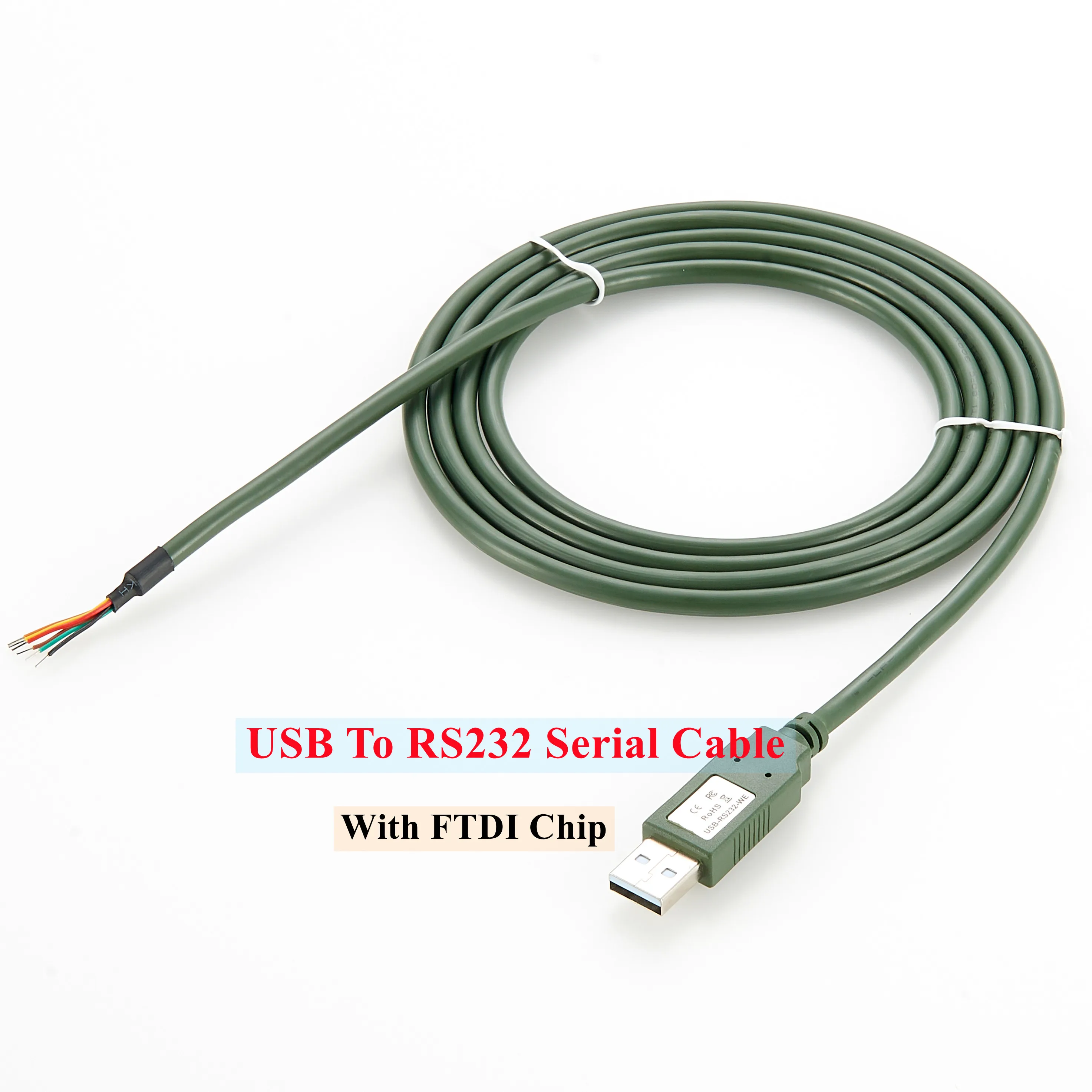 Kabel szeregowy USB na RS232 z chipem Kabel USB-RS232-WE-1800 Konwerter szeregowy USB A na RS232 Kabel RS232 COM