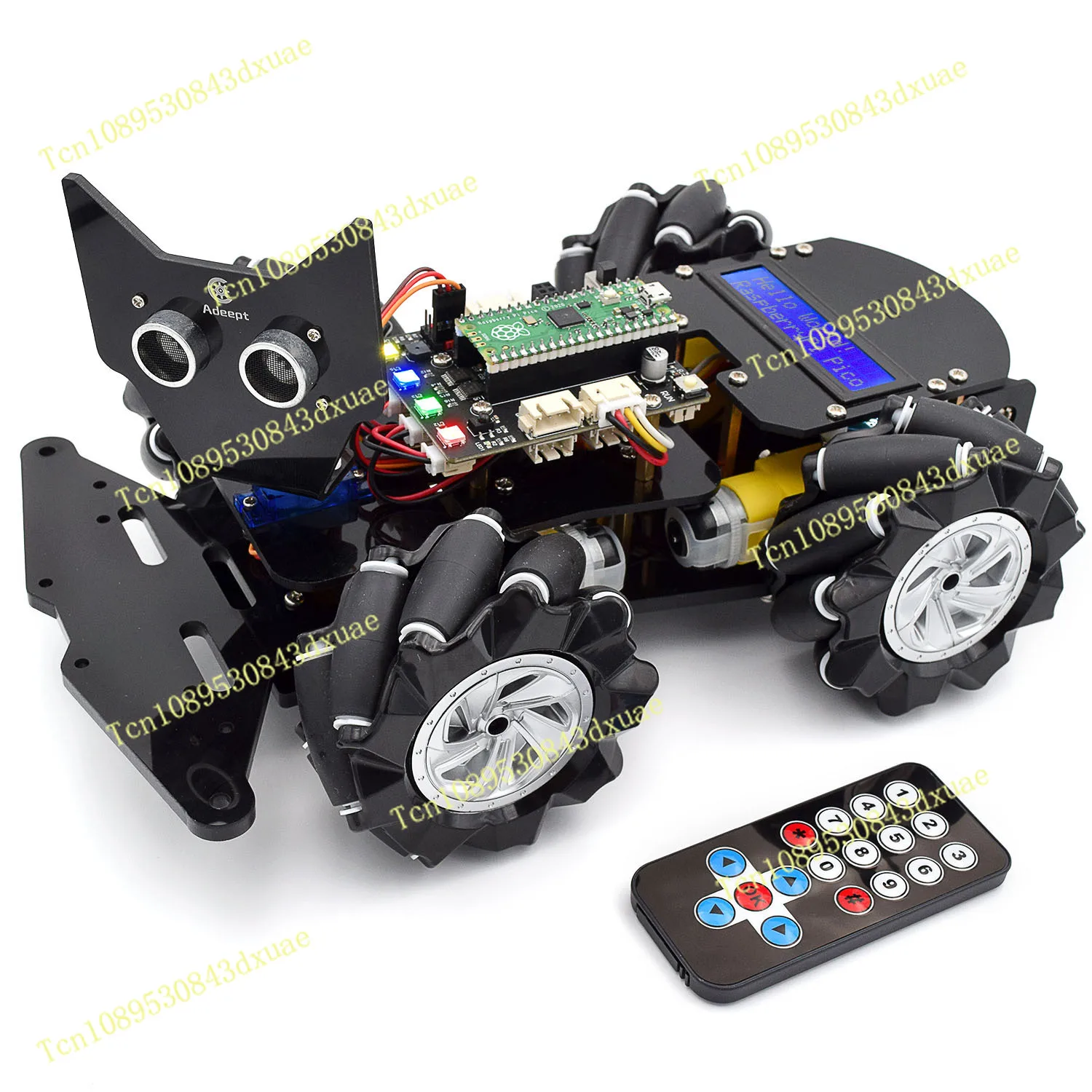 Raspberry Pi Pico McNaughton Wheel Robot Python Programming STEM Learning Kit