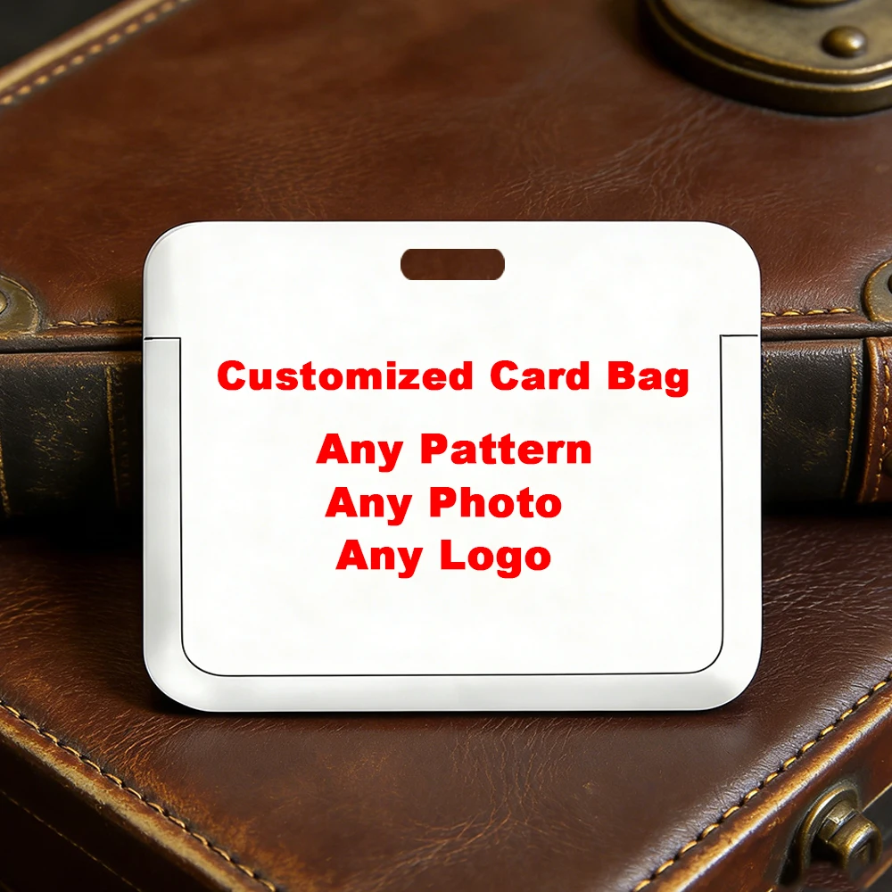 Work Card Holder ID Custom Print Your Own Logo Picture Design Word Photo Any Pattern High-definition printing Fast delivery - view 4