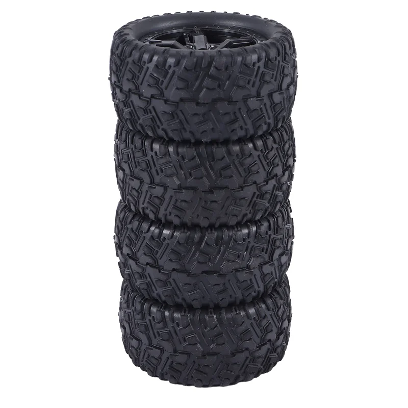 

WOWFU-4 шт. резиновые шины, колесо P6973 для Remo Hobby Smax 1621 1625 1631 1635 1651 1655 1/16, детали для обновления радиоуправляемого автомобиля