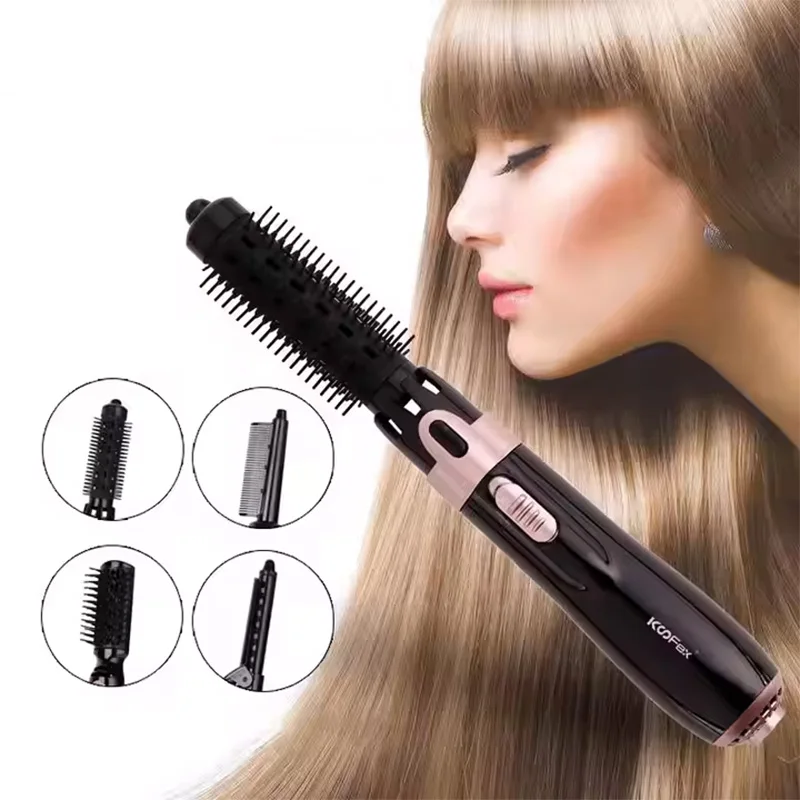 

High Quality Leafless Profession Salon Hair Styling Devices Anion 4 In1 Hot Hair Straightener Multifunction Hair Dryer