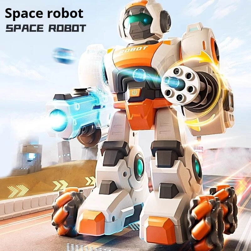 Generic Remote Control  Robot Car Gesture Sensing Water Bullet Shooting 360 Rotation Battle Game Toy For Adult Boys New Model