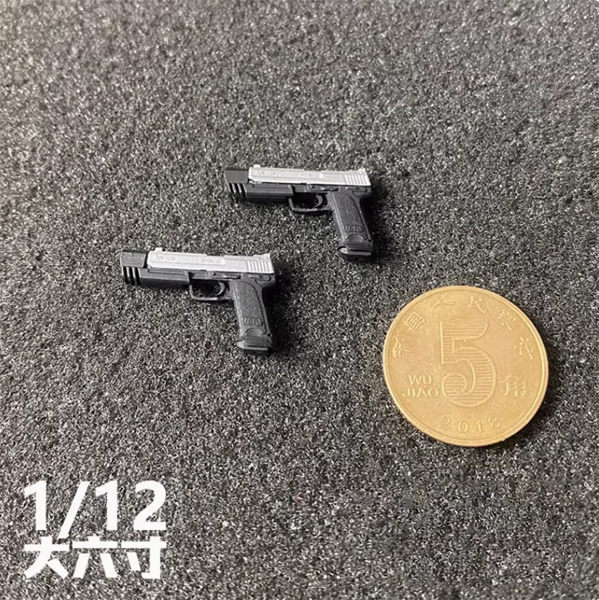 YYDS 1/12 Scale Soldier Doll Scene Prop HKUSP Gun Accessories Resin Model Toy For 6'' Action Figure Body In Stock Collection