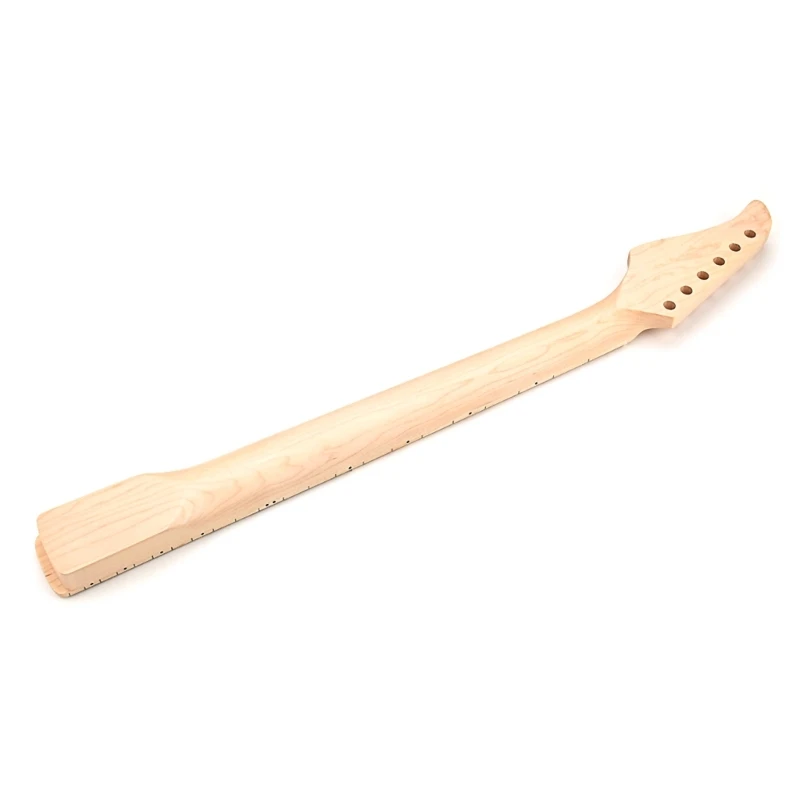 22 Fret Maple Wood Guitar Neck Replacement Smooth Edges Fretboard Guitar Fingerboard Stringed Musical Instrument Parts