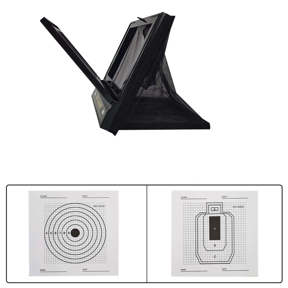 Bersagli softair con bersaglio di carta da 10 pezzi Bersagli per pistola portatili Trappola per pistola Trappola per pellet per esercitazioni di tiro in cortile