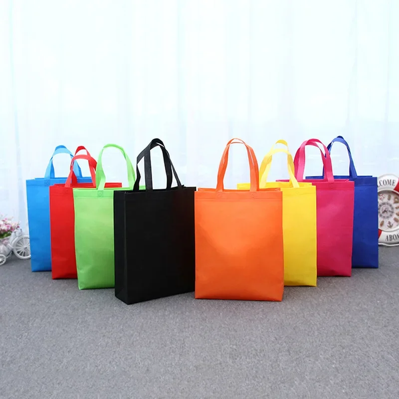 Shopper Bag Eco Friendly Women Tote Bag Foldable Recycling Fabric Non-Woven Grocery Shopping Bag Case Pouch