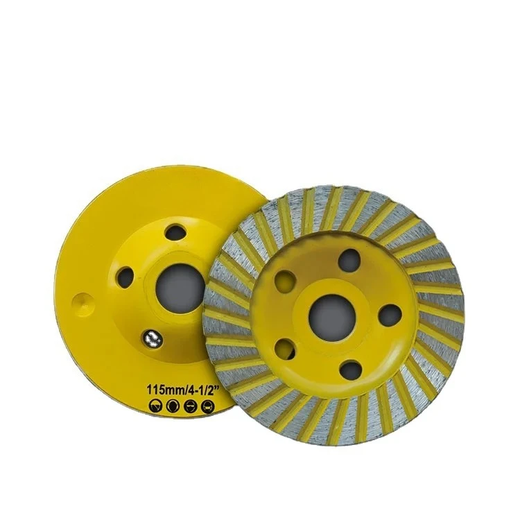 CROWNMAN Power Tools Accessories Cold Pressed 115/125mm Angle Grinder Disc Turbo Diamond Cup Grinding Wheel