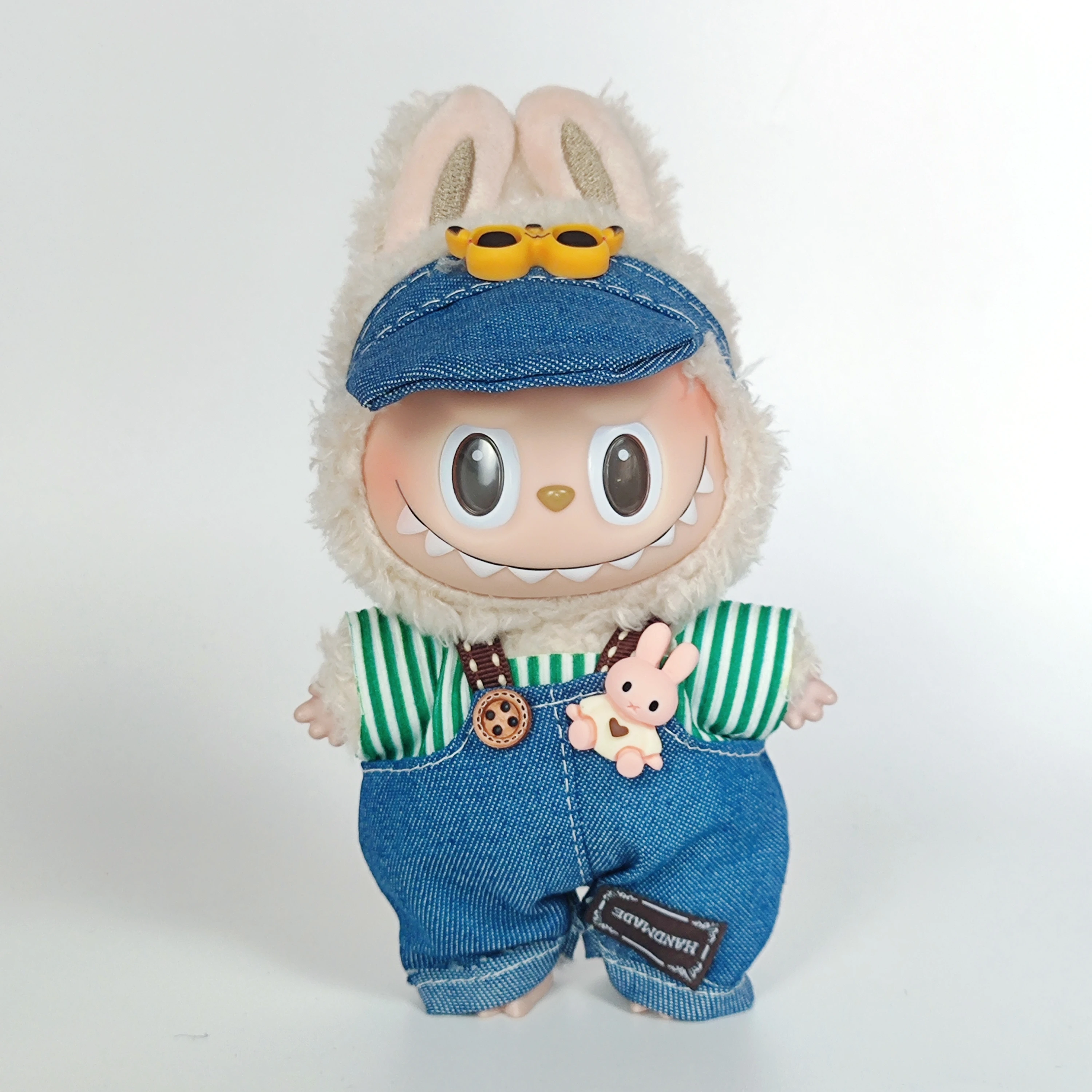 لابوبو الملابس والاكسسوارات ل 17 سنتيمتر لابوبو v2 v1 المعبود دمية الملابس موضة لطيف مخطط تأثيري فستان الزي