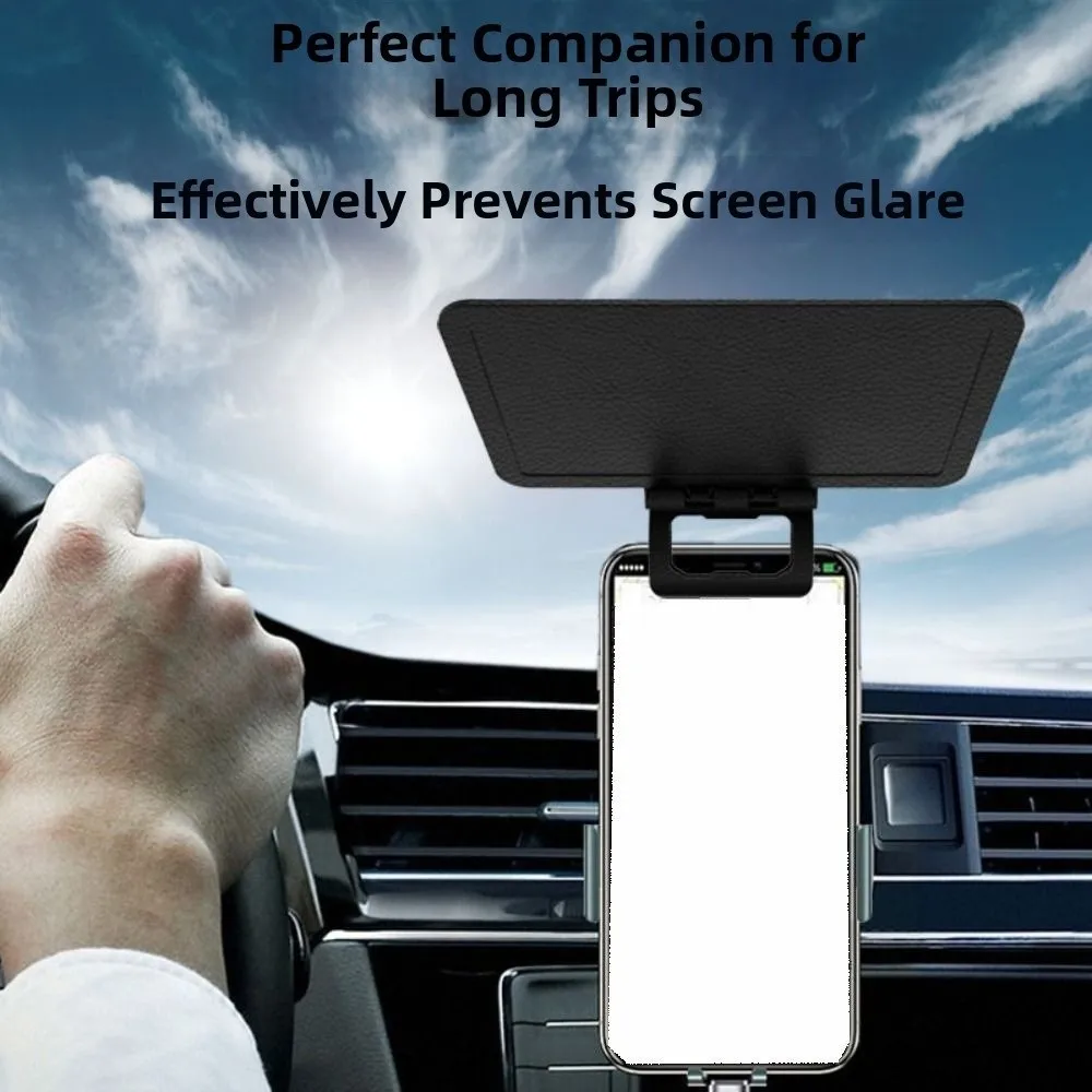 Anti-Glare Car Mobile Phone Sunshade Adjustable Angle Light Reduction Phone Clip-On Sun Visor Wear-resistant Compact