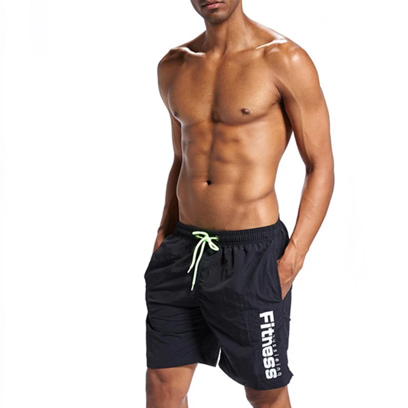 Men's Sexy Boxer Shorts Low Rise Breathable Casual Trunks Fitness Gym Running Training Sportswear Beach Swim Pants Streetwear