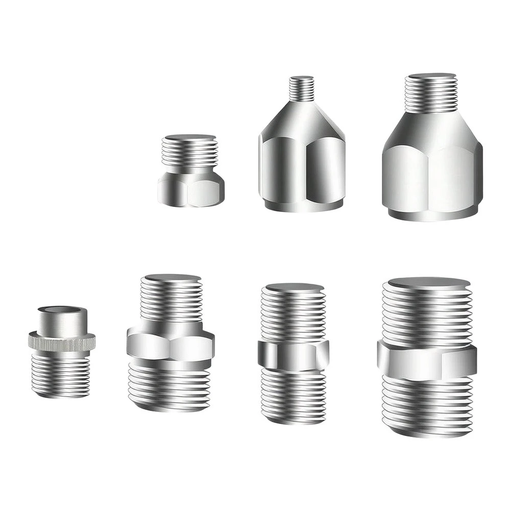 7Pcs Metal Pneumatic Adapter Kit Air Compressor Spray Connector Set For Painting Automotive Repair And DIY Tools