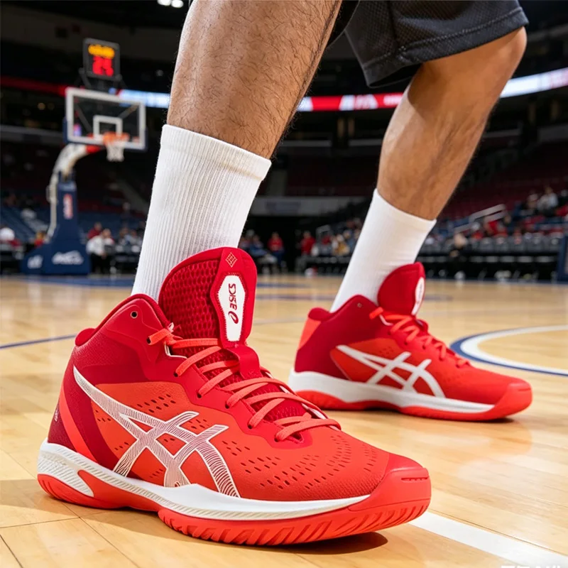 Asics Men Basic Basketball Shoes 1063A090-600 Non-slip Wear Resistant Athletic Sneakers Outdoor Sports Training Footwear