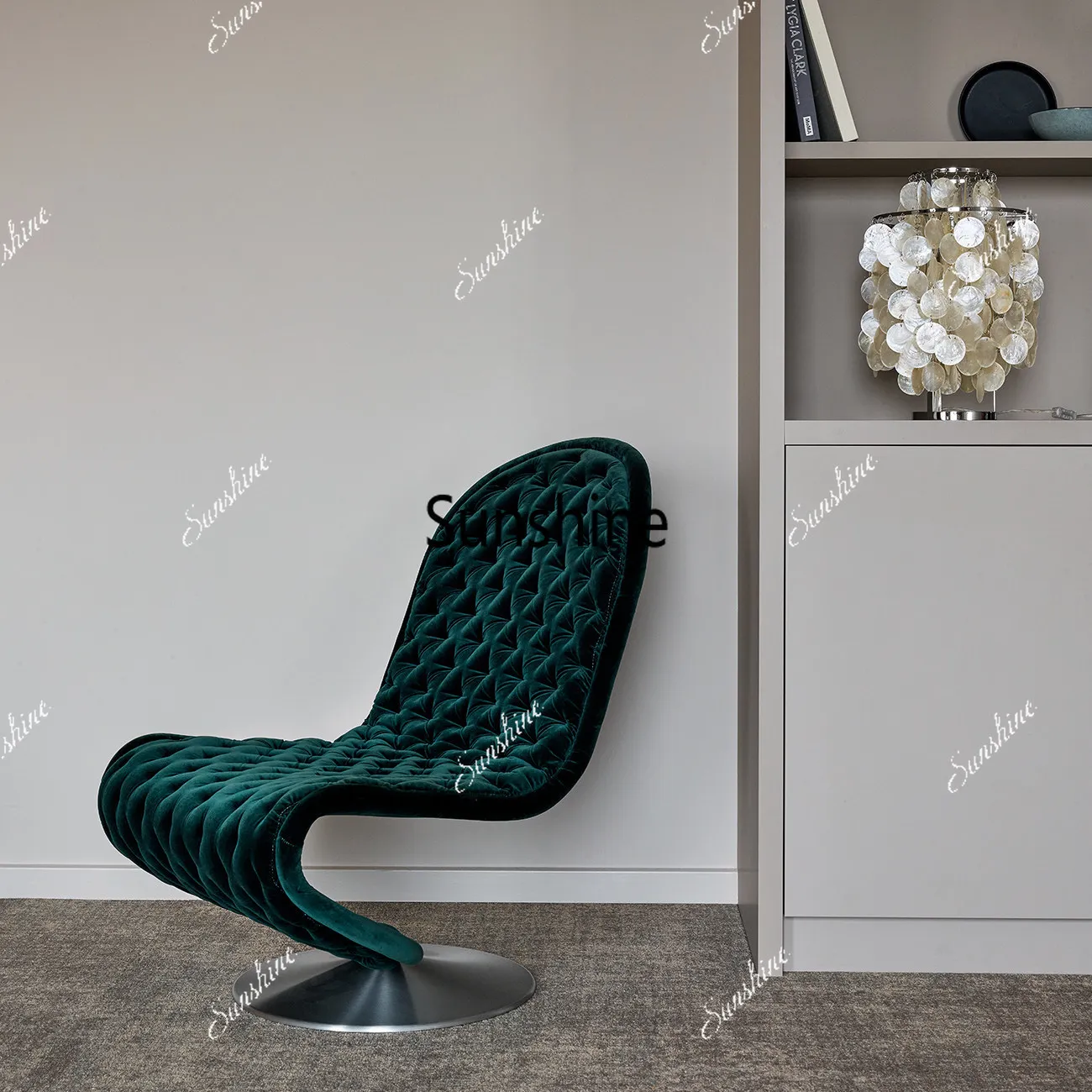 Jane European modern special-shaped snake chair model room hotel villa S-shaped chair