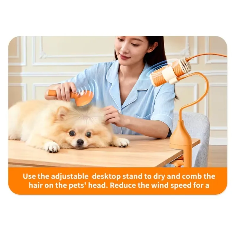 pet blower Dog Hair Dryer Hanging Neck High Power Silent Hair Blowing Artifact Large and Small Dog Water Blower Special With Rem