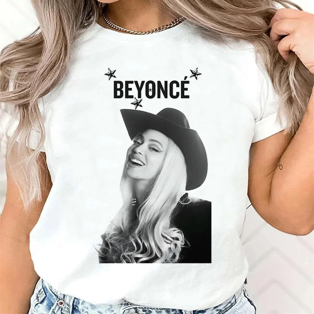 Beyoncé cowboy carter camiseta adolescente harajuku y2k clássico 80s confortável roupas coreanas camisa punk 2000s gráfico confortável