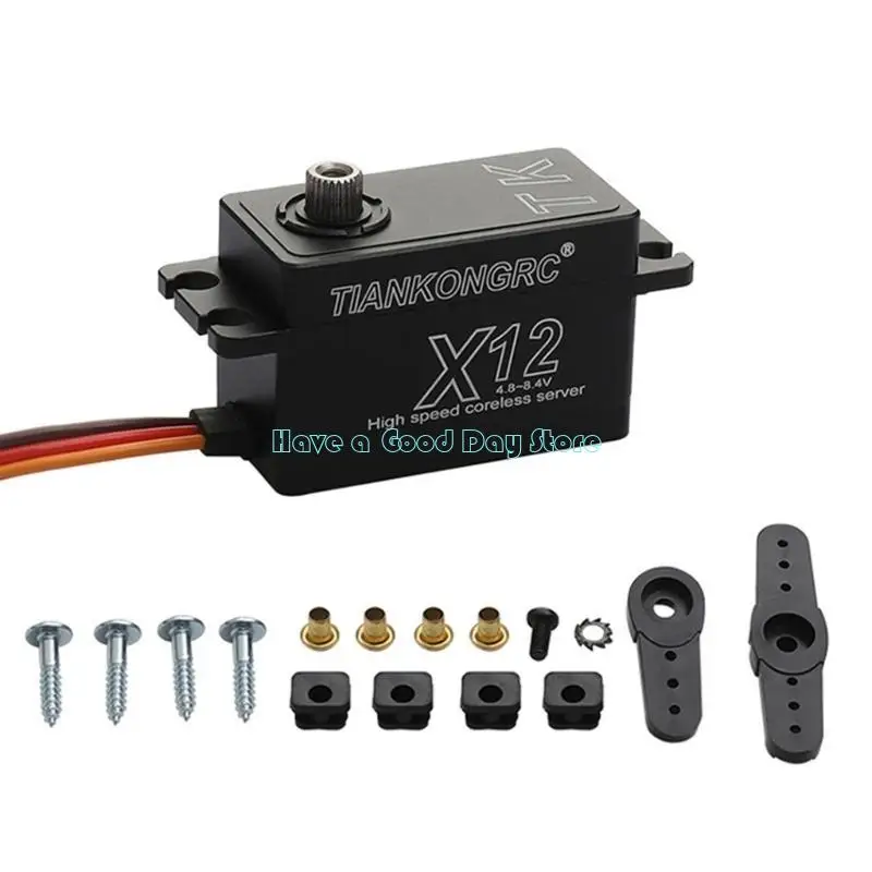 462D Digital Servo 90/180/270 Degree RC Servo Hollow Cup 12KG Full Metal Gear High-torque for RC Car Helicopter Boats