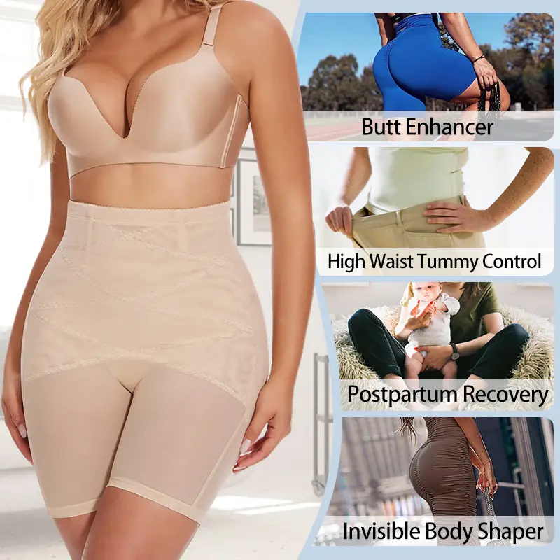 Shapewear for Women Tummy Control High Waisted Body Shaper Shorts Shapewear Girdles Thigh Slimmer Underwear Shaping Panties - Image 5