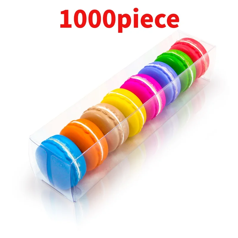 10 00piece.Custom.macaron plastic packaging Transparent Food Safe Plastic Macaron Favor Box