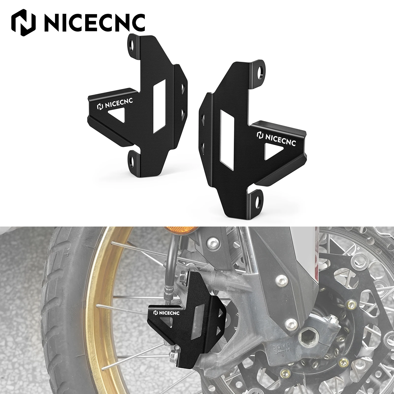 

For Honda CRF1000L CRF1100L Africa Twin Front Brake Caliper Guard CRF1100L Adventure Sports DCT 2021-2025 CRF1000L ADV Sports